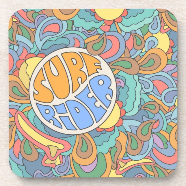 Wellenreitmuster Untersetzer (Vorderseite)