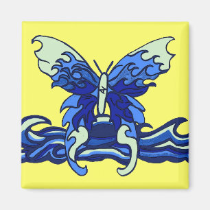 Wellenschmetterling Magnet