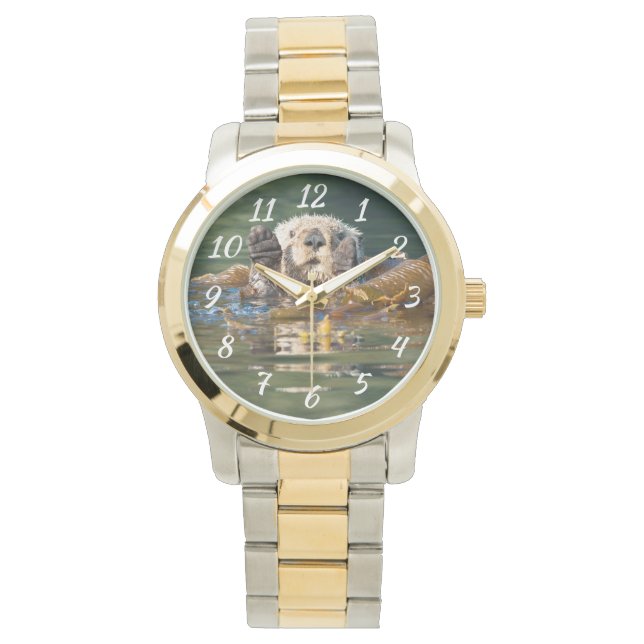 Wellenseeotter Armbanduhr (Vorderseite)