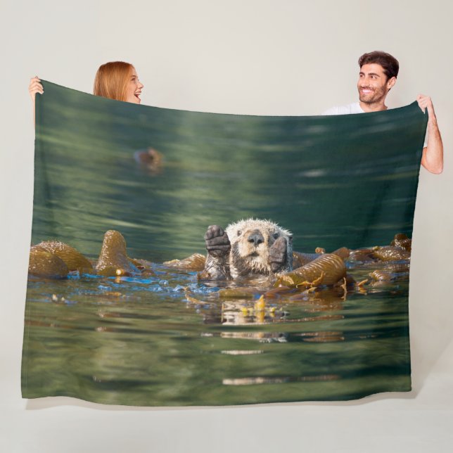 Wellenseeotter Fleecedecke (Beispiel)