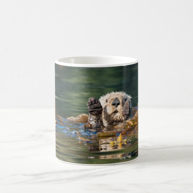 Wellenseeotter Kaffeetasse (Mittel)