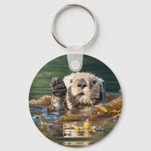 Wellenseeotter Schlüsselanhänger