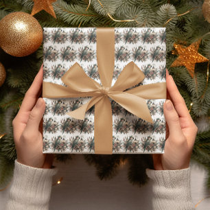 Wellensittich-Laternen Weihnachten  Geschenkpapier