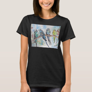 Wellensittich-Mama-Sittich-Wellensittich-Damen-T-S T-Shirt