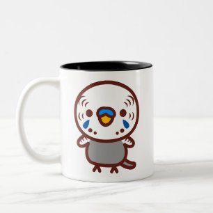 Wellensittich / Normaler grauer Männchen Zweifarbige Tasse