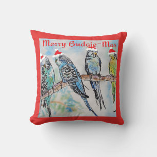 Wellensittich Sittich Mens Lustiges Weihnachten Kissen