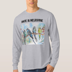 Wellensittich Sittich Vogel Hergestellt in Melbour T-Shirt