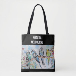Wellensittich Sittich Vogel Hergestellt in Melbour Tasche