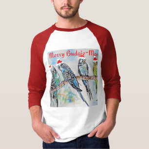 Wellensittich Weihnachten Fröhliche Wellensittich- T-Shirt