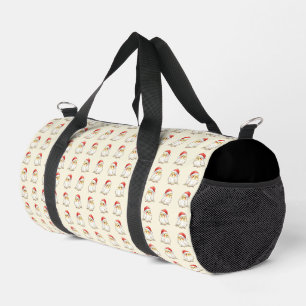 Wellensittich Weihnachten mit Weihnachtsmannmütze Duffle Bag