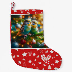 Wellensittich-Weihnachtsstrumpf Kleiner Weihnachtsstrumpf