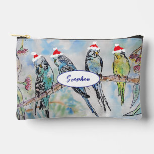 Wellensittich Wellensittiche Vogel Vögel Weihnacht Zubehörtasche