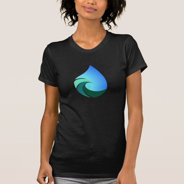 Wellenwassertropfen dieses salzige Lebent-shirt T-Shirt (Vorderseite)