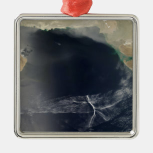 Wellenwolken über dem Arabischen Meer Silbernes Ornament