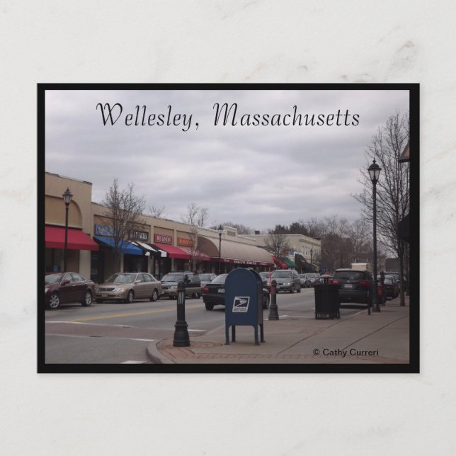 Wellesley, Massachusetts Postkarte (Vorderseite)