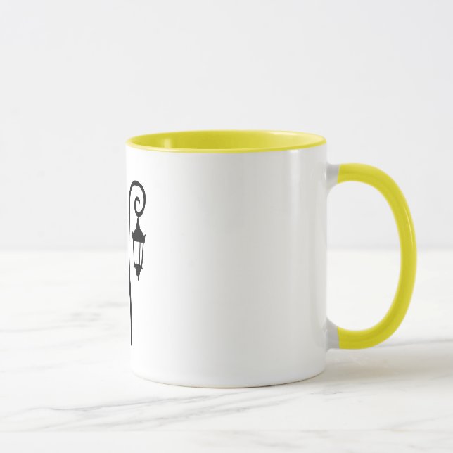 Wellesley Uni-Laternenpfahl-Tasse - gelbe Klasse Tasse (Rechts)