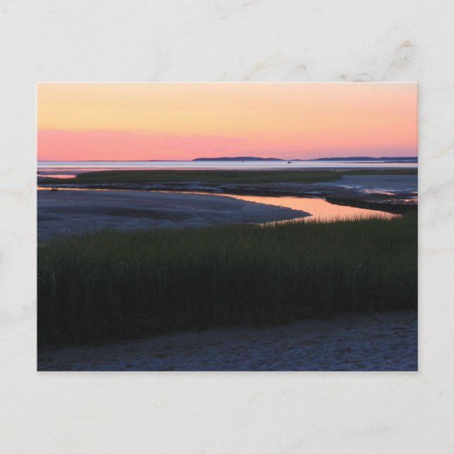 Wellfleet Bay Abend sky Cape Cod Postkarte (Vorderseite)