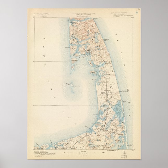 Wellfleet, Massachusetts Poster (Vorne)