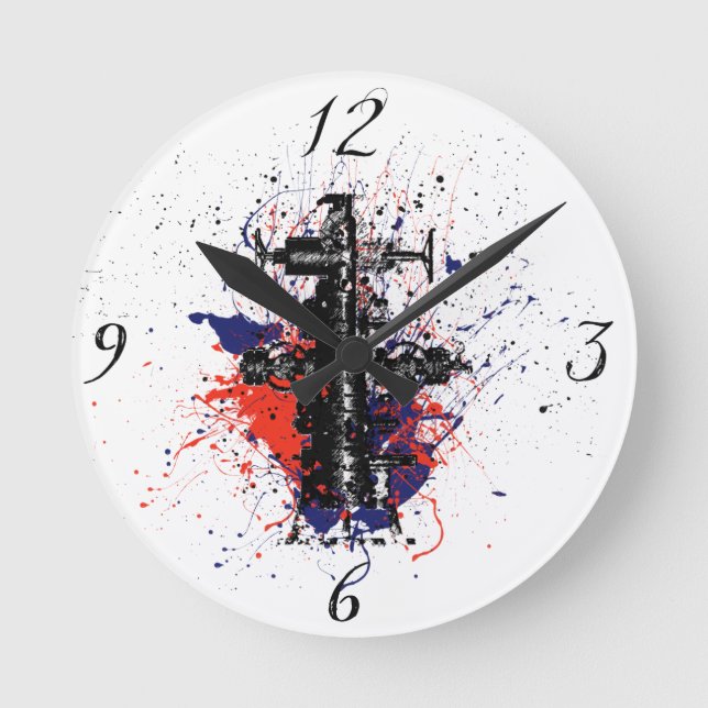 Wellhead Clock Runde Wanduhr (Vorderseite)