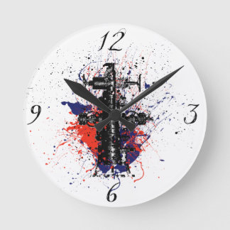 Wellhead Clock Runde Wanduhr