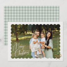 Wellige Fotografie mit Schleife Frohe Weihnachten