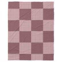 Wellige gepatchte verblasste Rose/Rosen-Gold-Karom