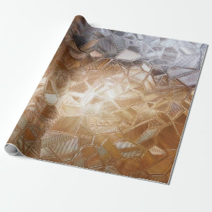 Wellige Glas mit Hintergrundbeleuchtung. Schönes L Geschenkpapier