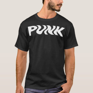 wellige Punk-Design T-Shirt