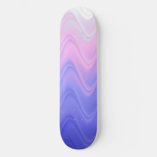 Wellige Rosa Lila Abstrakt Skateboard
