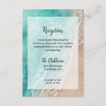 Wellige Strand-Strand- Outdoor-Hochzeitsempfangska