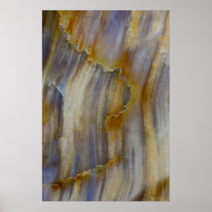 Wellige versteinerte Holz Poster