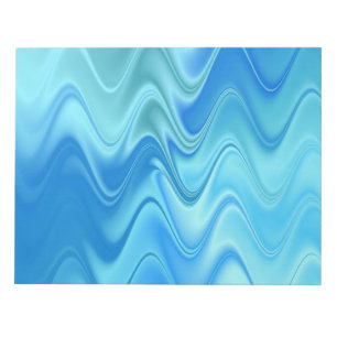 Welliges Blaues Abstract Notizblock