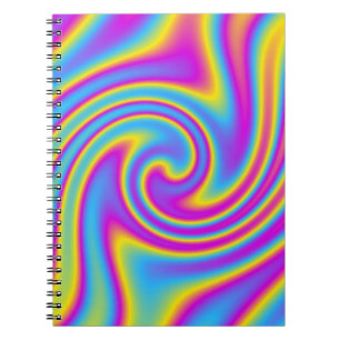 welliges Regenbogen Notizblock