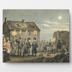 Wellington and Blucher Meeting by Accident Fotoplatte
