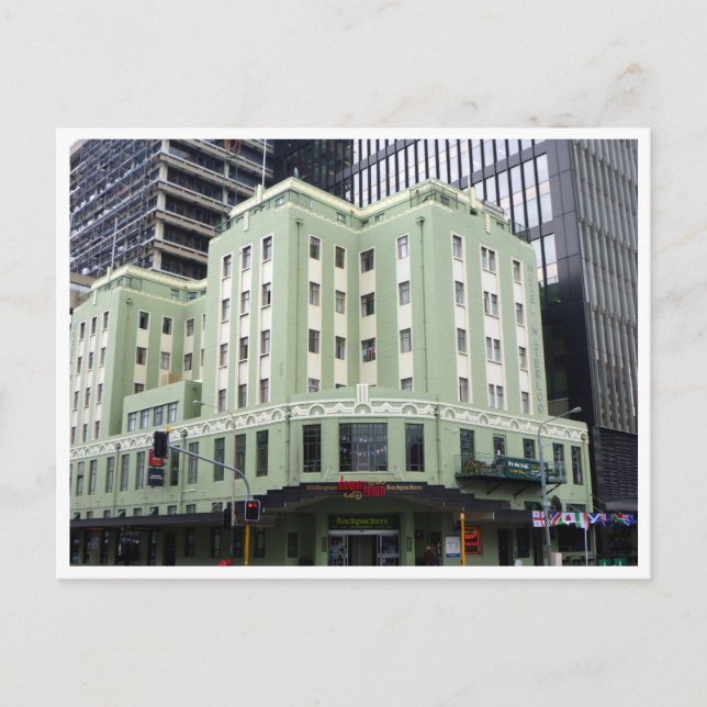 Wellington Backpacker Postkarte (Vorderseite)