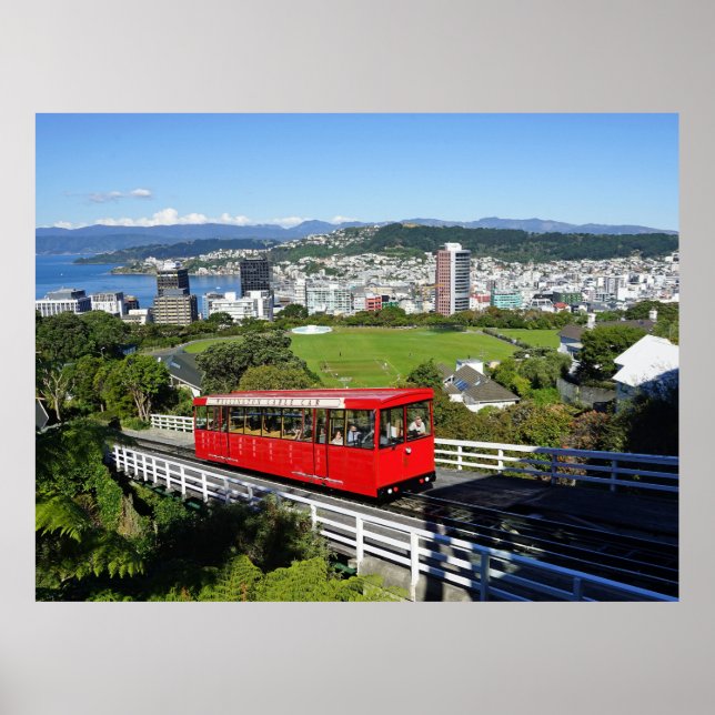 Wellington Cable Car, Neuseeland Poster (Vorne)