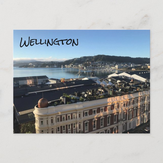 Wellington Harbour Postkarte (Vorderseite)