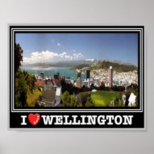 Wellington - I Liebe - Neuseeland - Poster