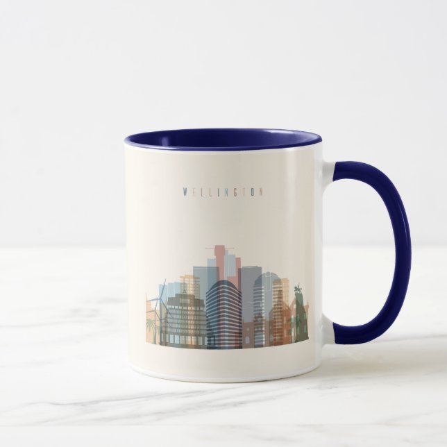 Wellington, Neuseeland| City Skyline Tasse (Rechts)