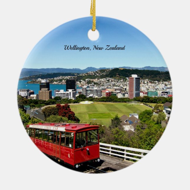 Wellington, Neuseeland Keramik Ornament (Hinten)