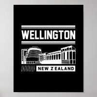 Wellington Neuseeland Moderne Typografie-Design