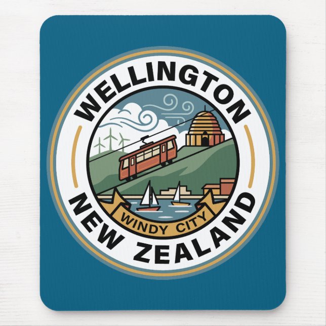 Wellington Neuseeland Mousepad (Vorne)