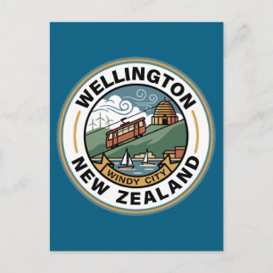 Wellington Neuseeland Postkarte