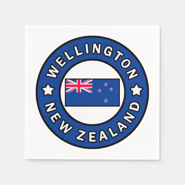 Wellington Neuseeland Serviette (Vorderseite)