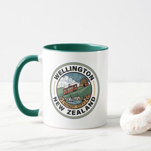 Wellington Neuseeland Tasse (Mit Donut)