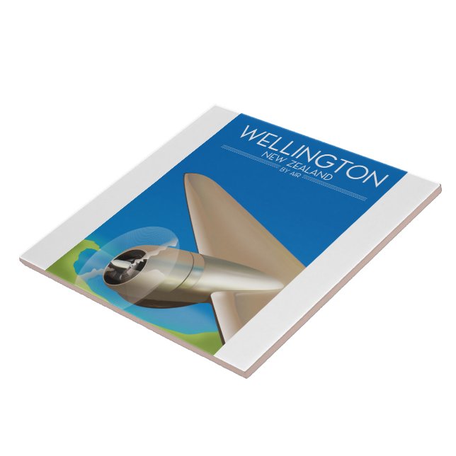 Wellington New Zealand Air Poster Fliese (Seite)