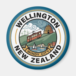 Wellington New Zealand Magnet