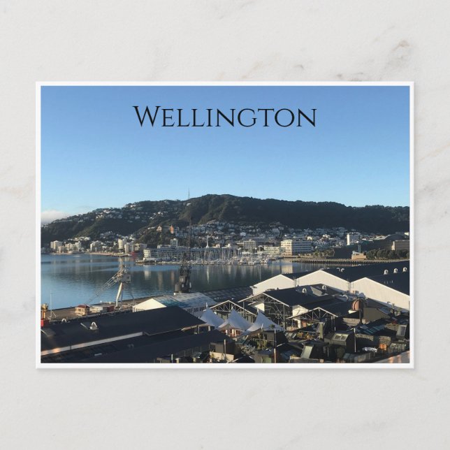 Wellington new zealand postkarte (Vorderseite)