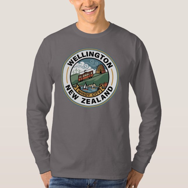 Wellington New Zealand T-Shirt (Vorderseite)