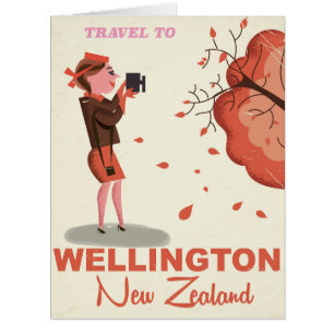 Wellington New Zealand Vintages Reiseplakat